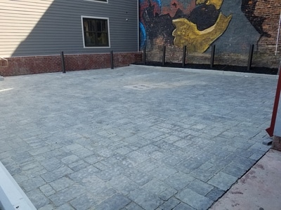 Parking area constructed with Epic Stone from Eagle Bay