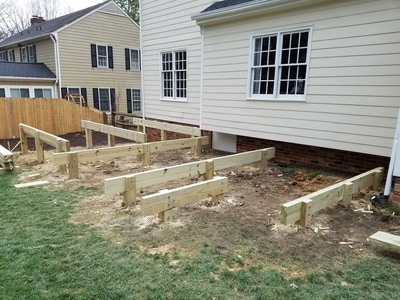 support beams for new deck